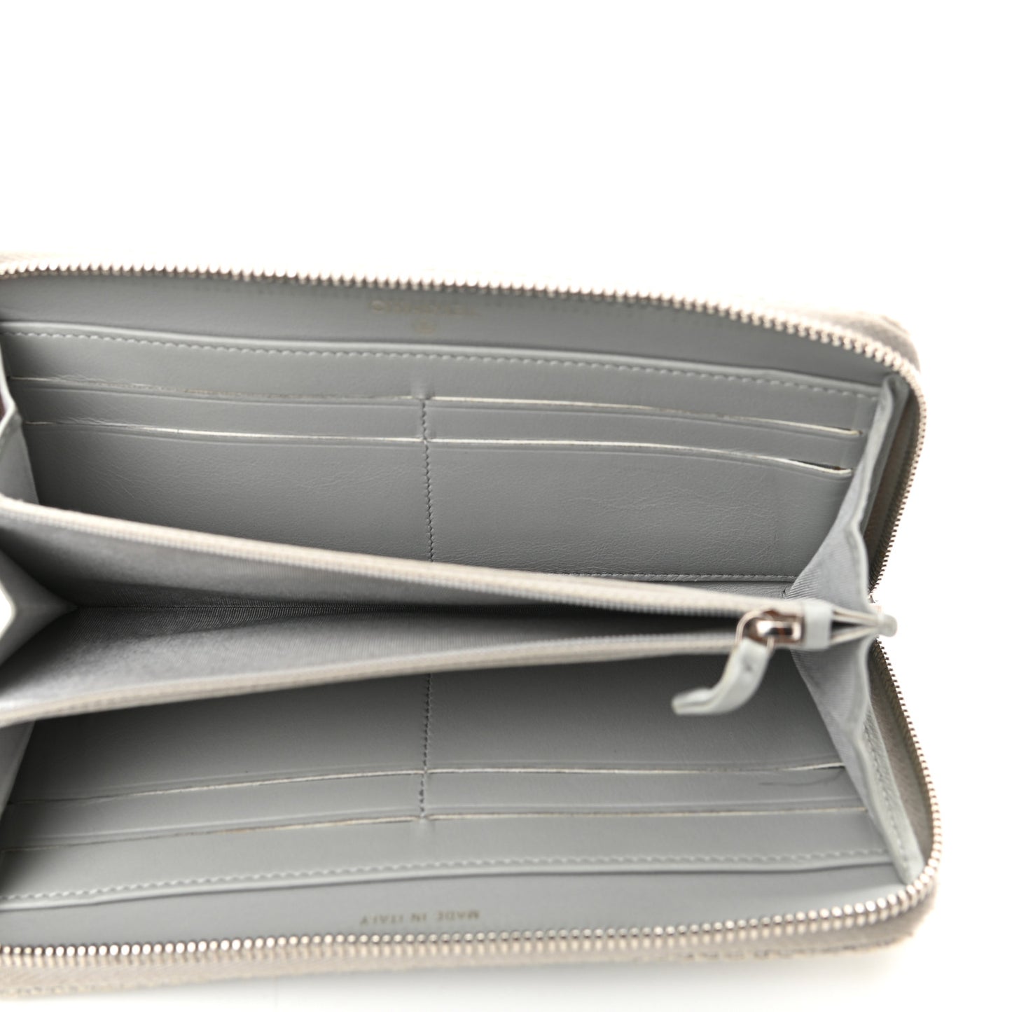 Canvas Deauville Zip Around Wallet Grey