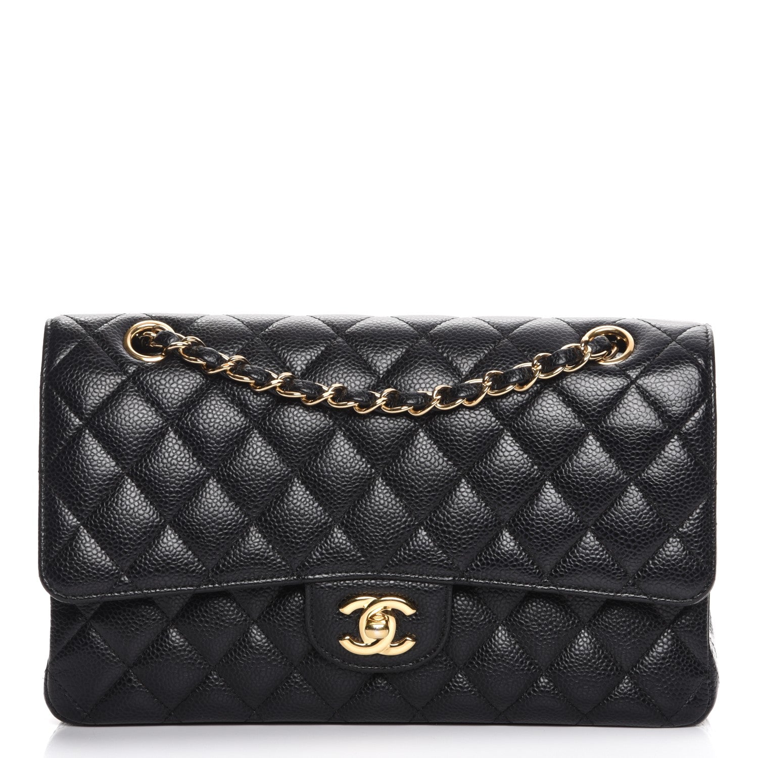 Chanel Caviar Quilted Medium Double Flap Black 1 of 7