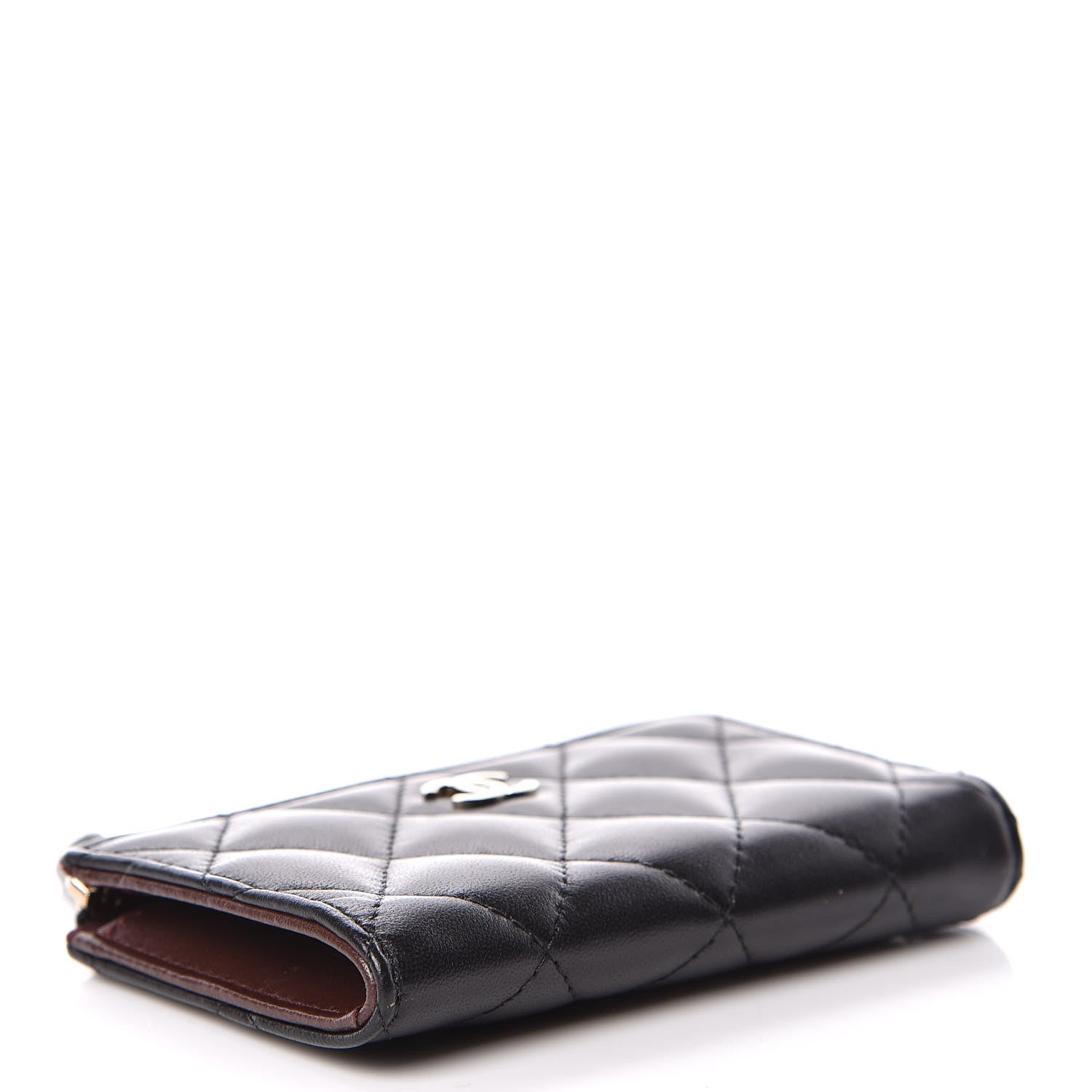 Chanel Lambskin Quilted Key Holder Case Black 4 of 8