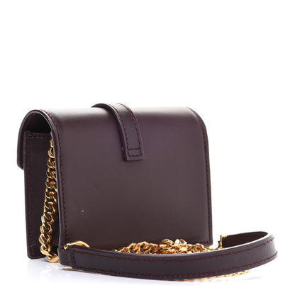 Saint Laurent Calfskin Monogram Mini Candy Crossbody Bordeaux 2 of 14