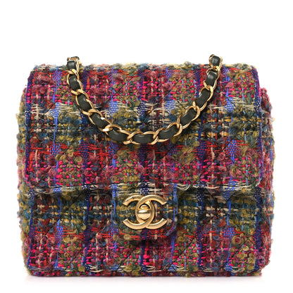 Chanel Tweed Quilted Mini Square Flap Multicolor 1 of 9