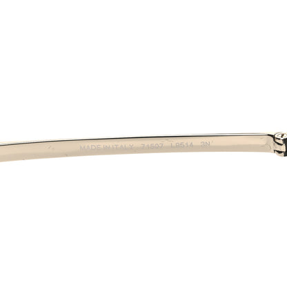 Chanel Metal Shield Sunglasses Gold Grey 6 of 7