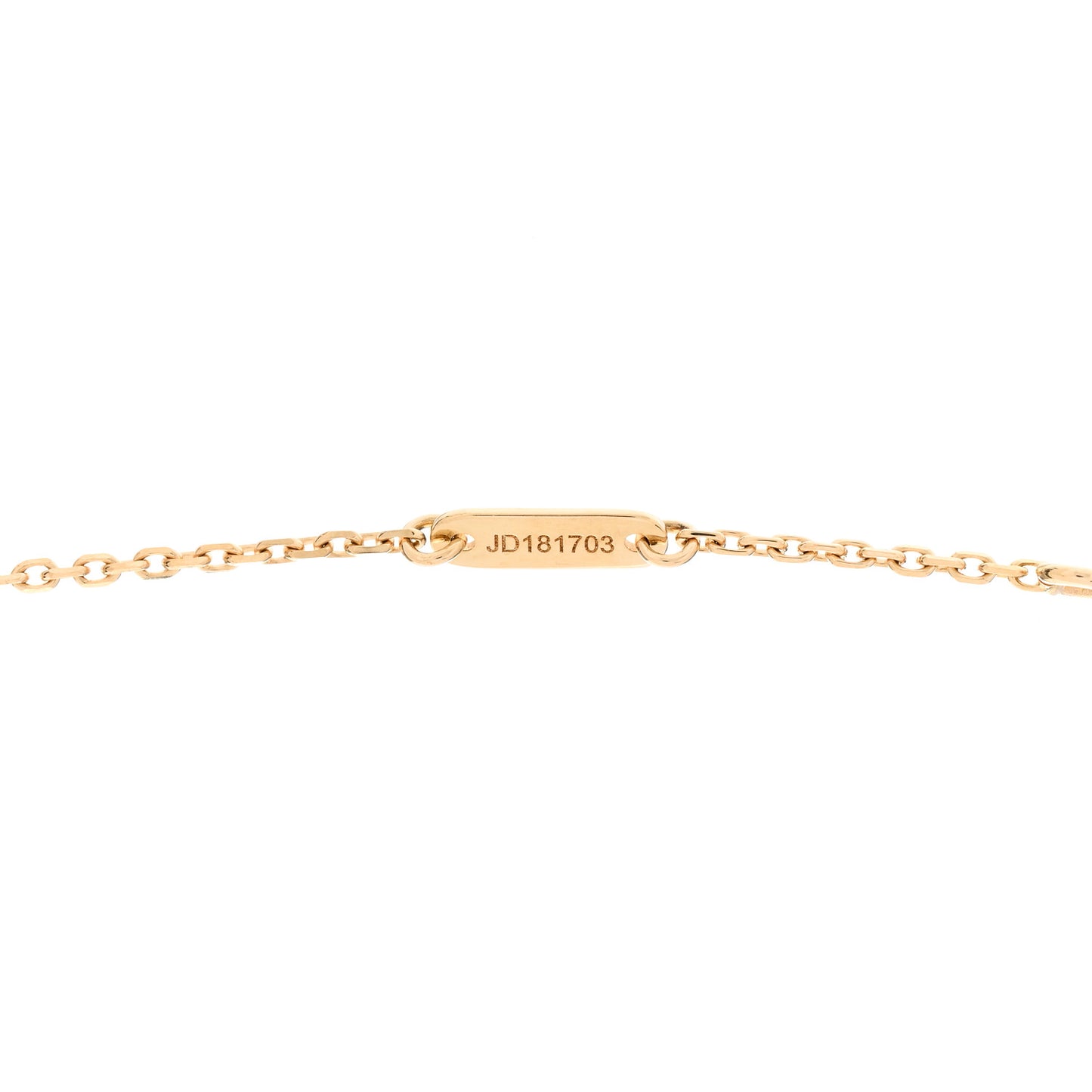 18K Yellow Gold Mother of Pearl Sweet Alhambra Pendant Necklace