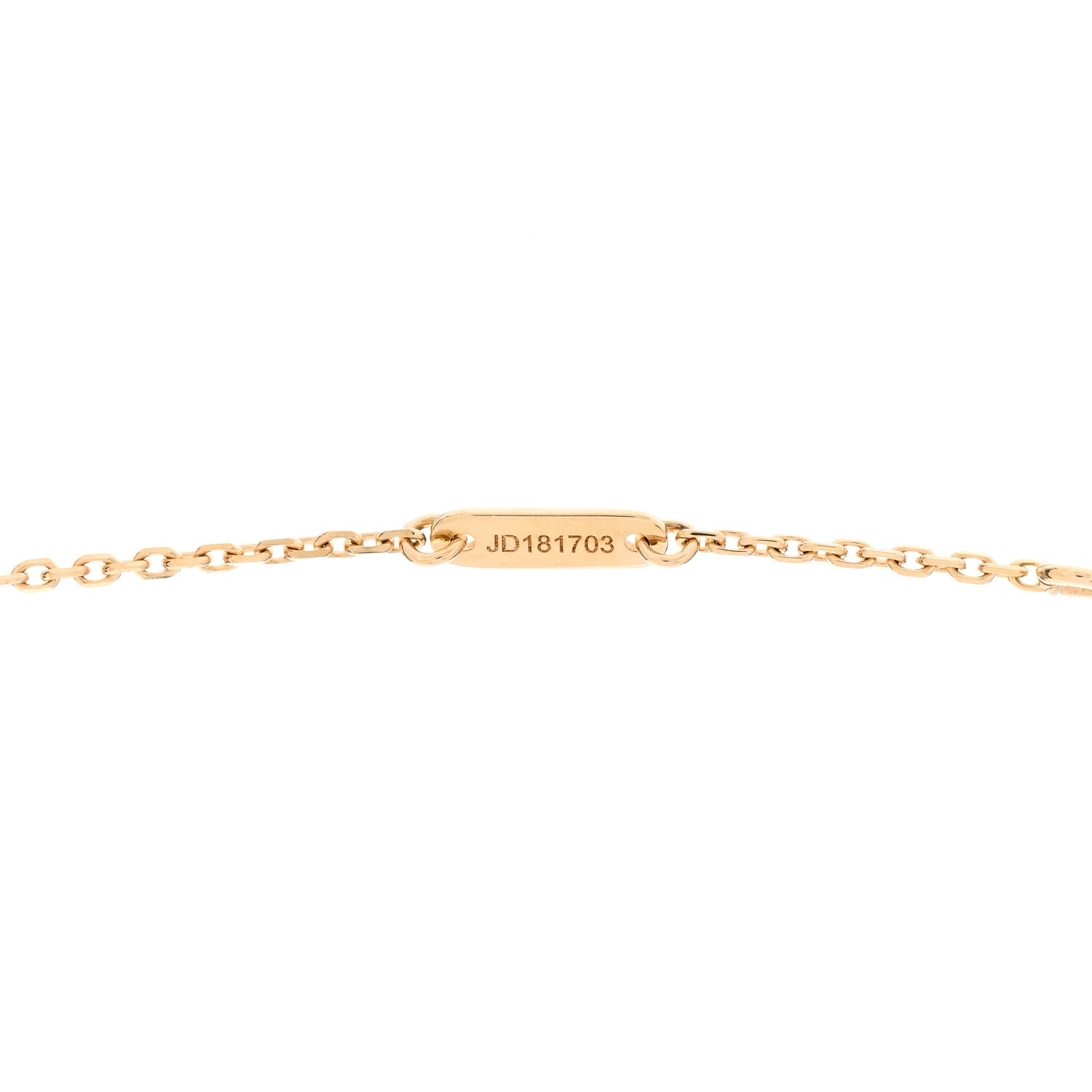 Van Cleef & Arpels 18K Yellow Gold Mother of Pearl Sweet Alhambra Pendant Necklace 4 of 5