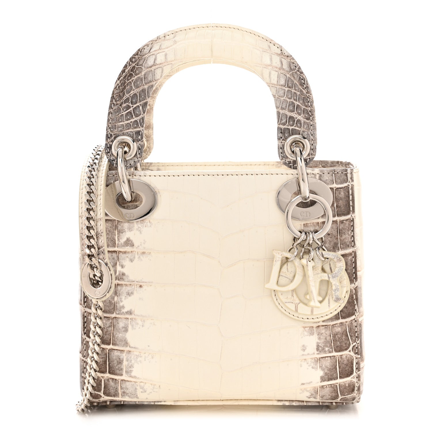 Christian Dior Niloticus Crocodile Himalaya Mini Lady Dior White 1 of 11