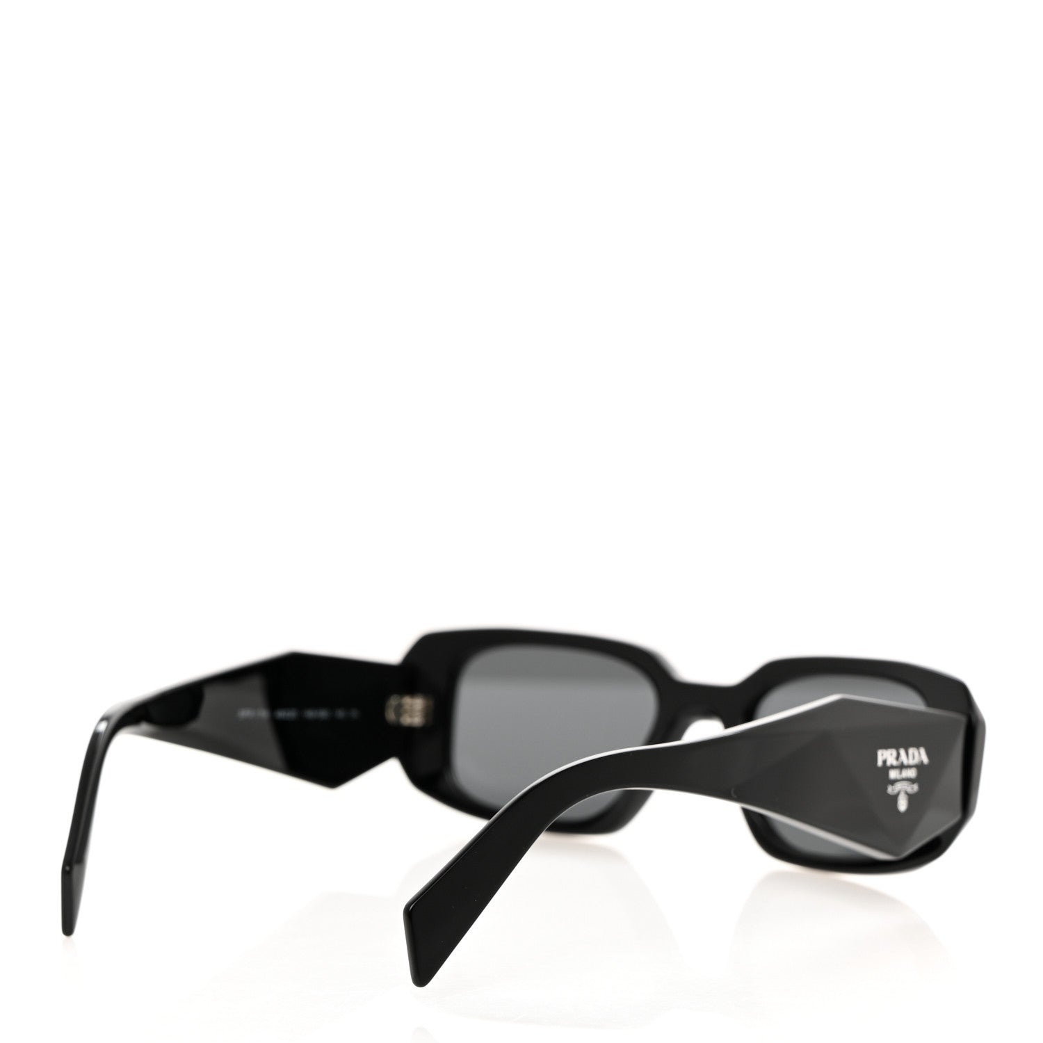 Prada Acetate Symbole Sunglasses SPR 17W Black 4 of 8