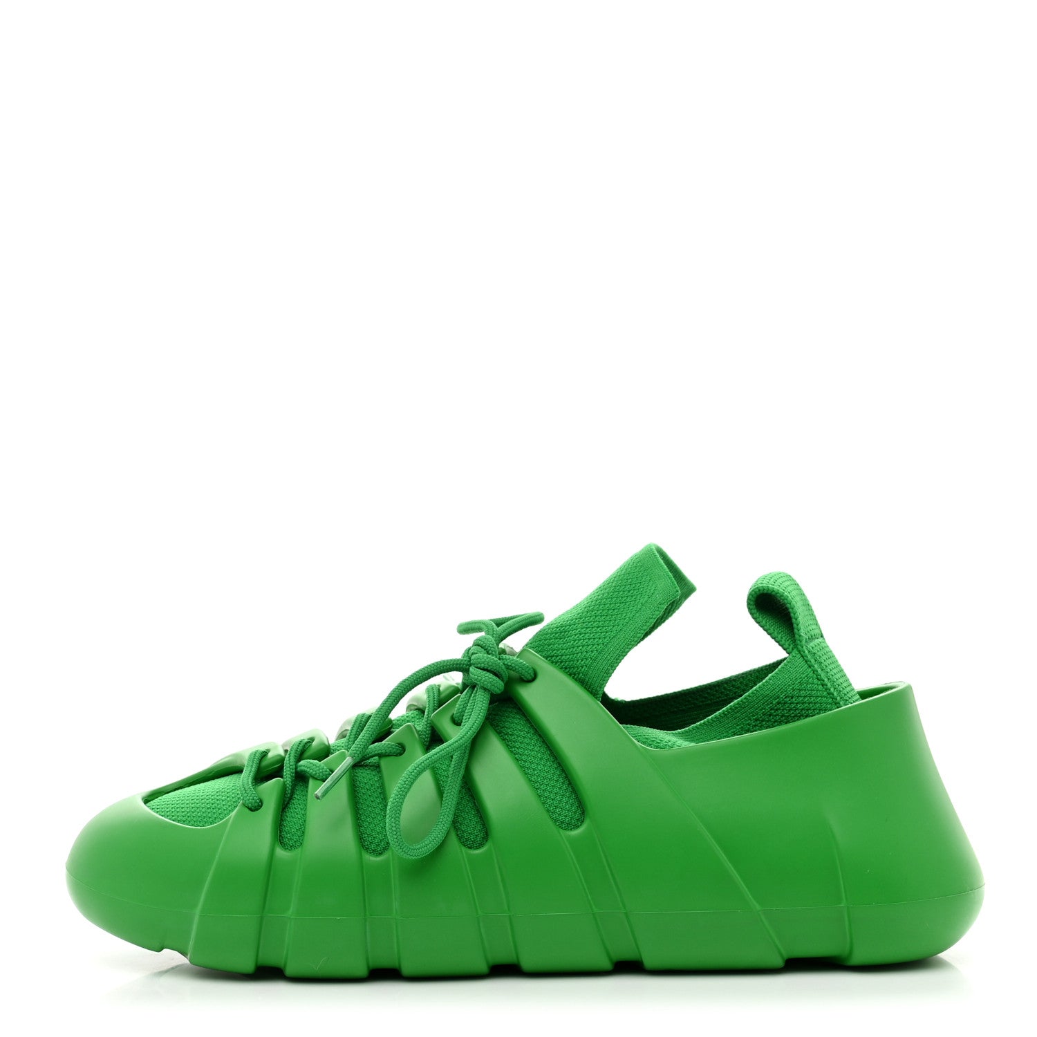 Bottega Veneta Tech Knit Rubber Womens Trail Sneakers 39 Parakeet 1 of 8