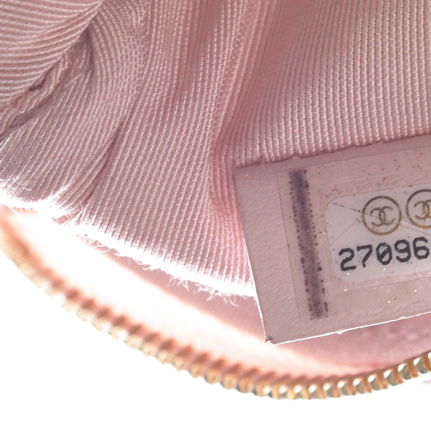 Chanel Woven Straw Raffia Deauville Cosmetic Pouch Pink 8 of 10