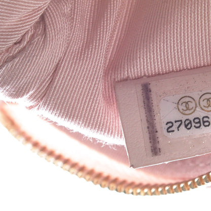 Chanel Woven Straw Raffia Deauville Cosmetic Pouch Pink 8 of 12
