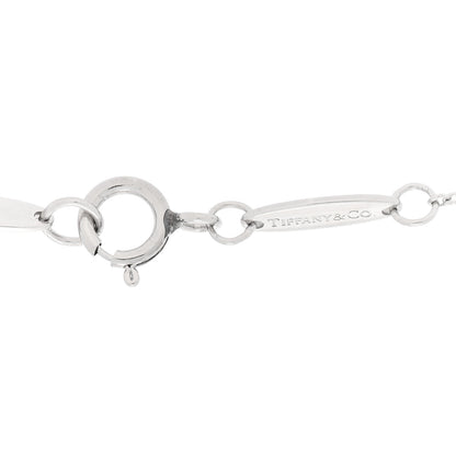 Tiffany Platinum Diamond 11mm Elsa Peretti Bean Pave Pendant Necklace 3 of 6