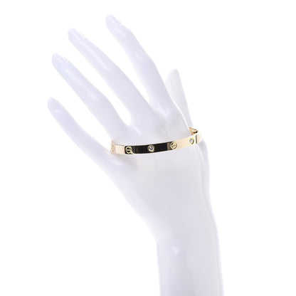 Cartier 18K Yellow Gold 4 Diamond LOVE Bracelet 18 2 of 7
