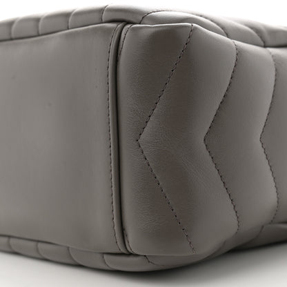 Saint Laurent Calfskin Y Quilted Monogram Small Loulou Bowling Bag Earth 10 of 10