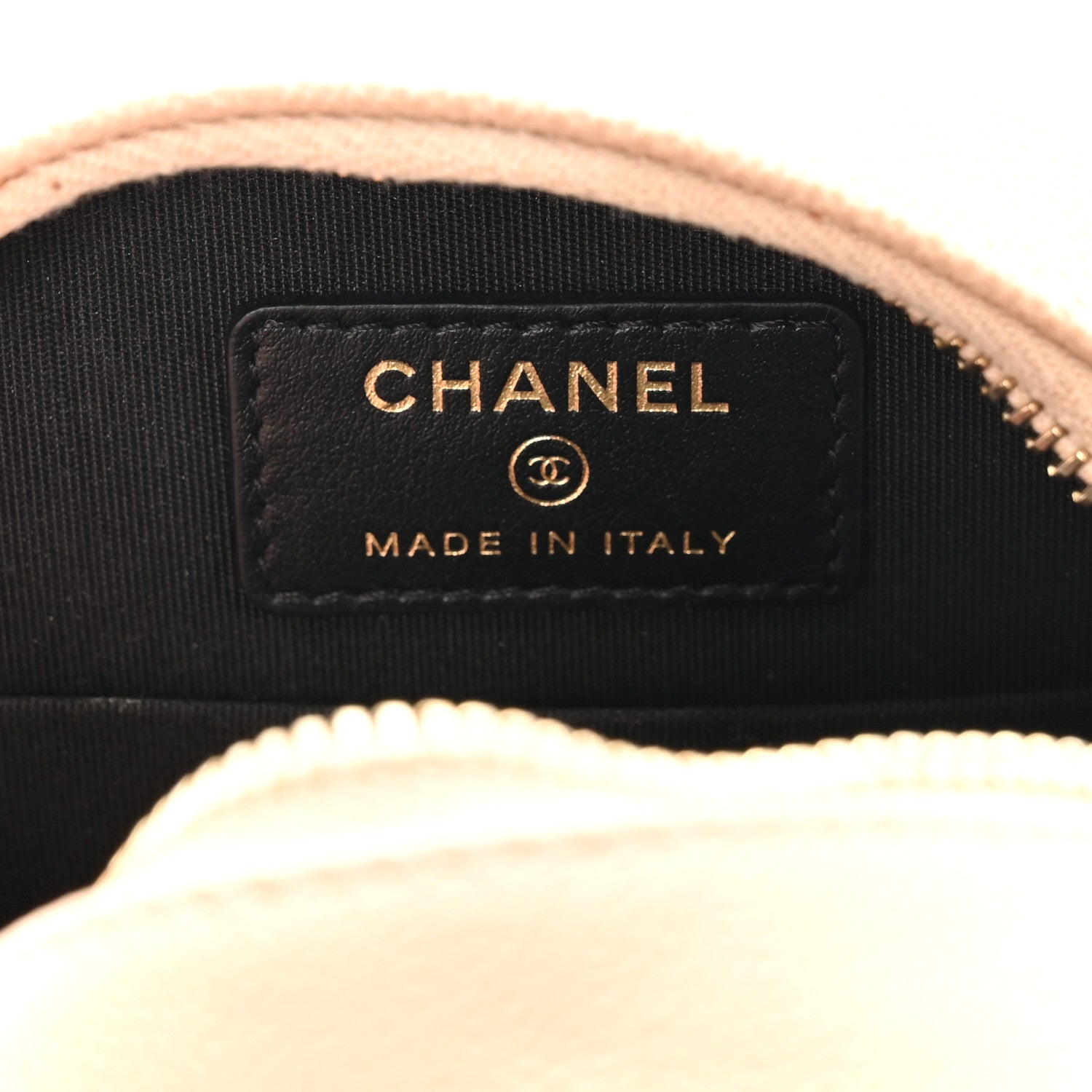 Chanel Caviar Quilted Round Filigree Crossbody Beige Black 6 of 11