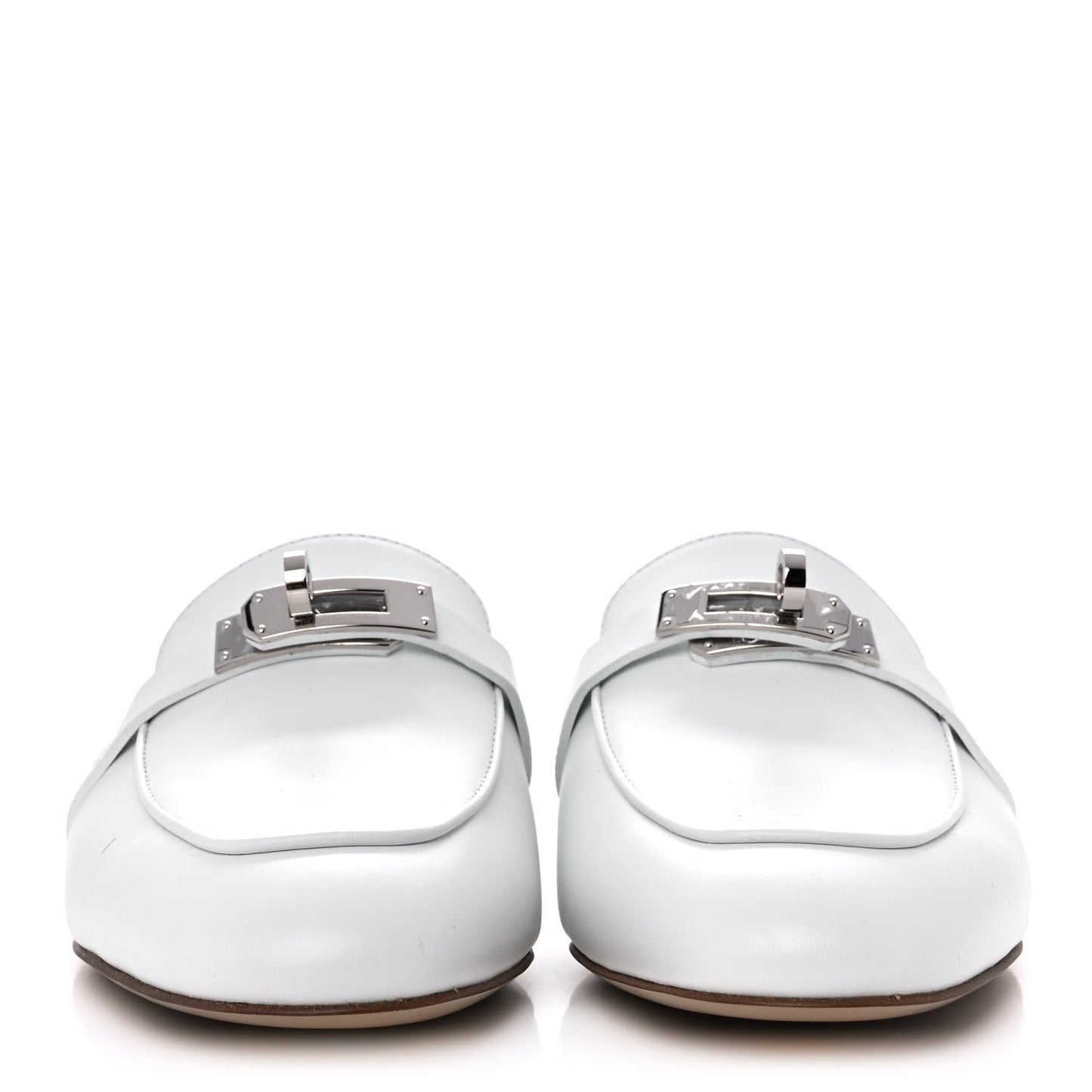 Calfskin Oz Mules 37.5 White