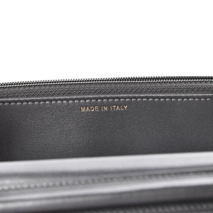 Chanel Iridescent Calfskin Velvet Stripe Wallet On Chain WOC Charcoal 7 of 12