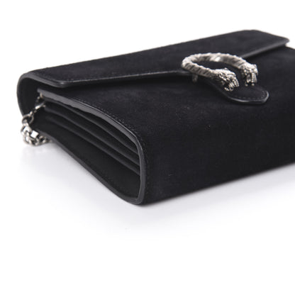 Gucci Suede Mini Dionysus Chain Wallet Black 7 of 8
