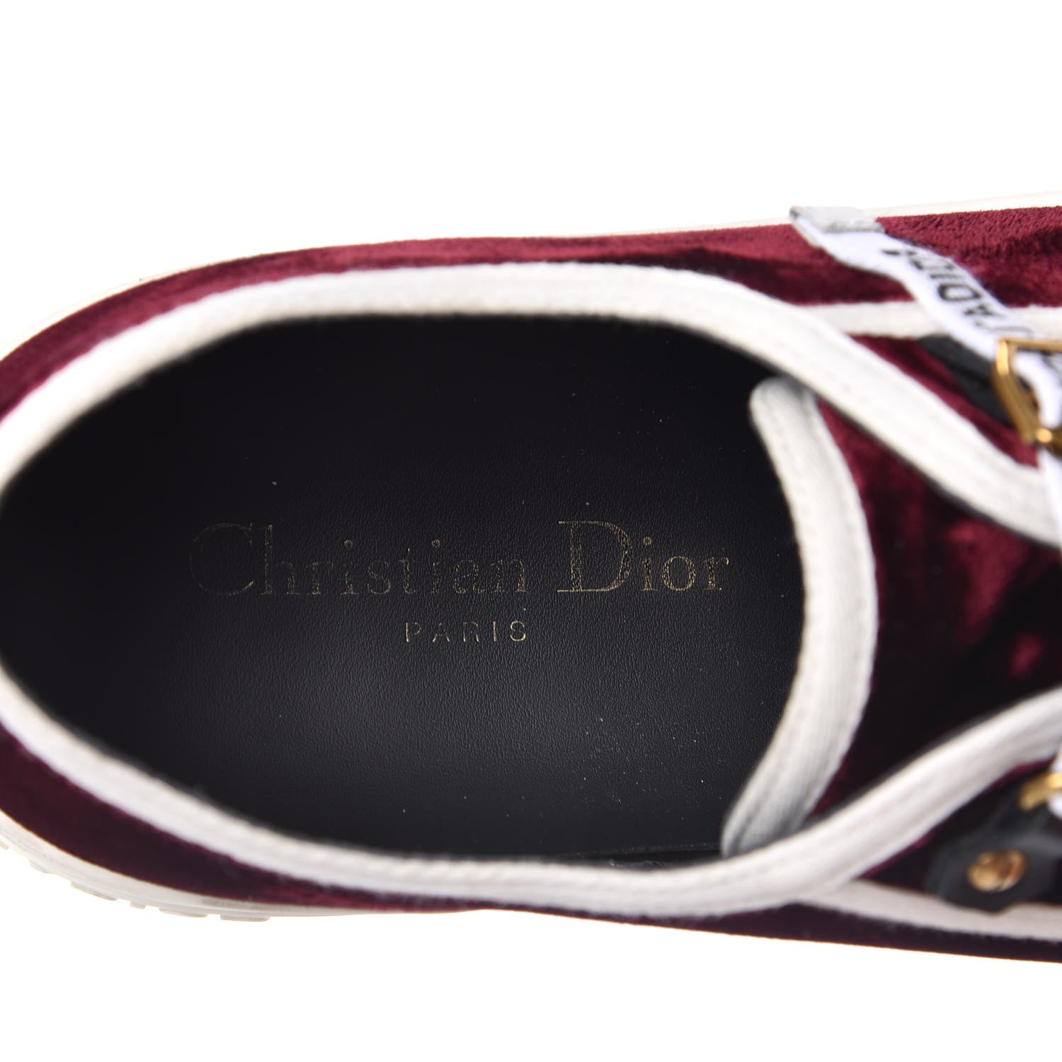 Christian Dior Velvet Walk'N'Dior Low Top Sneakers 38.5 Deep Amaranth 7 of 9
