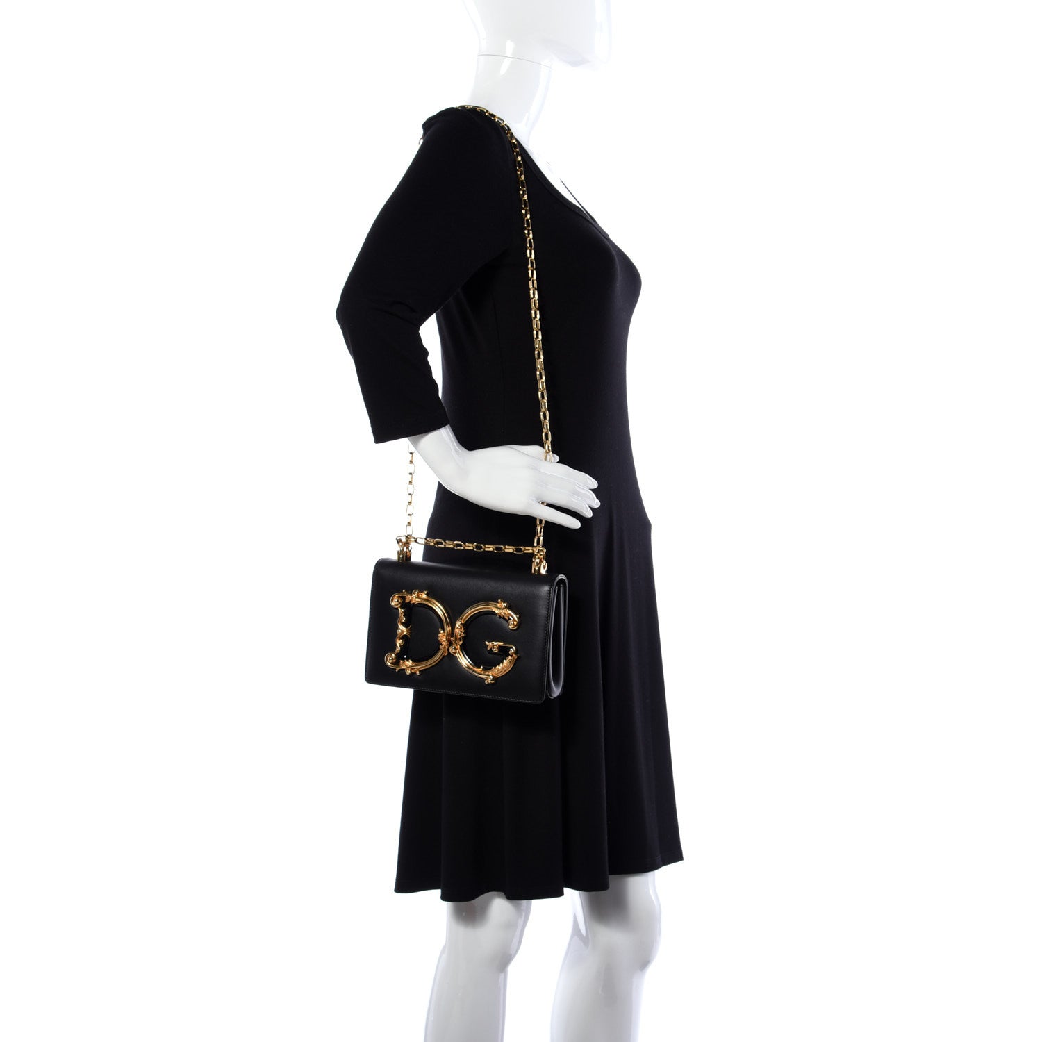 Dolce & Gabbana Nappa DG Girls Shoulder Bag Black 2 of 13