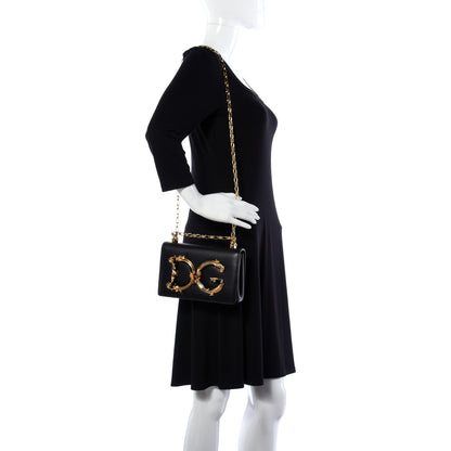 Dolce & Gabbana Nappa DG Girls Shoulder Bag Black 2 of 13