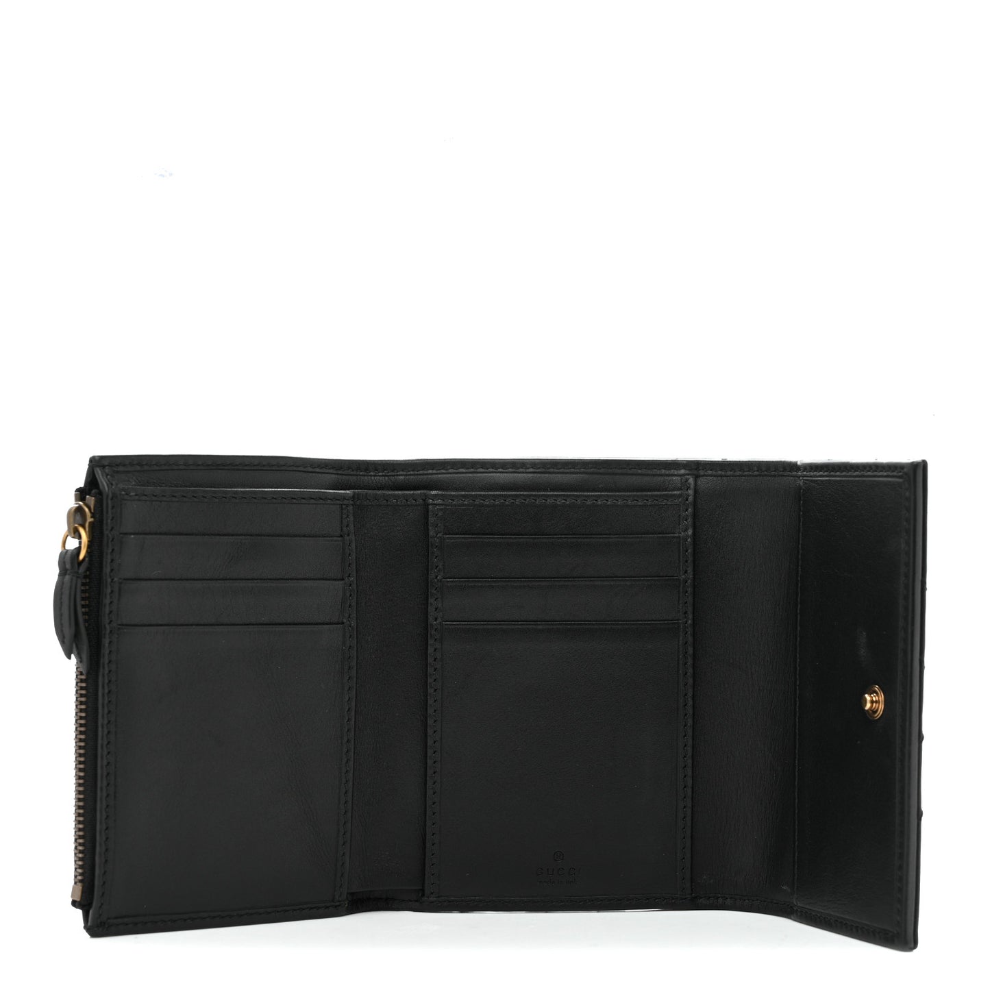 Calfskin Matelasse GG Marmont Wallet Black