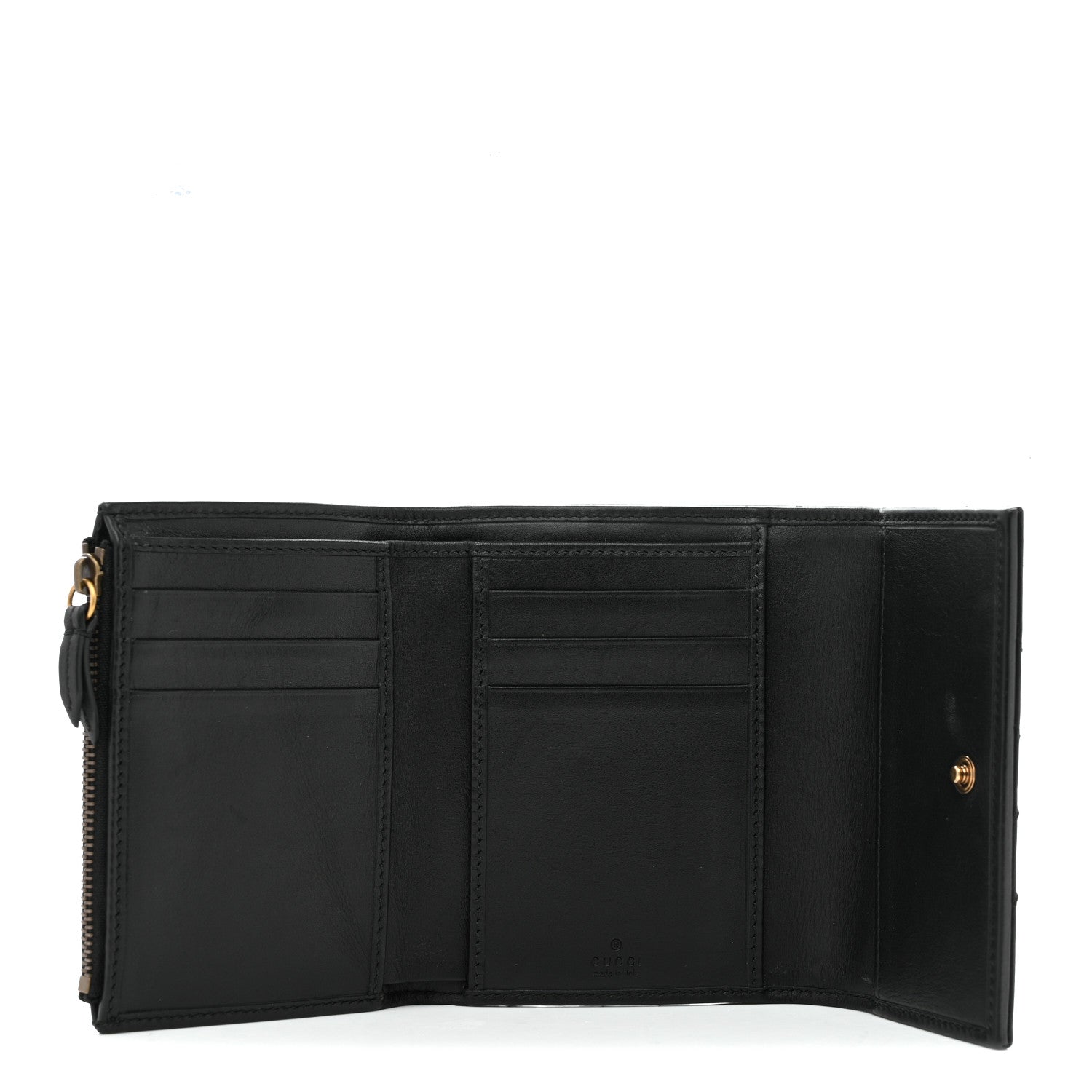 Gucci Calfskin Matelasse GG Marmont Wallet Black 5 of 7