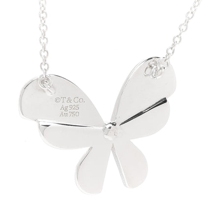 Tiffany Sterling Silver 18K Rose Gold Return to Tiffany Love Bugs Butterfly Pendant Necklace 6 of 6
