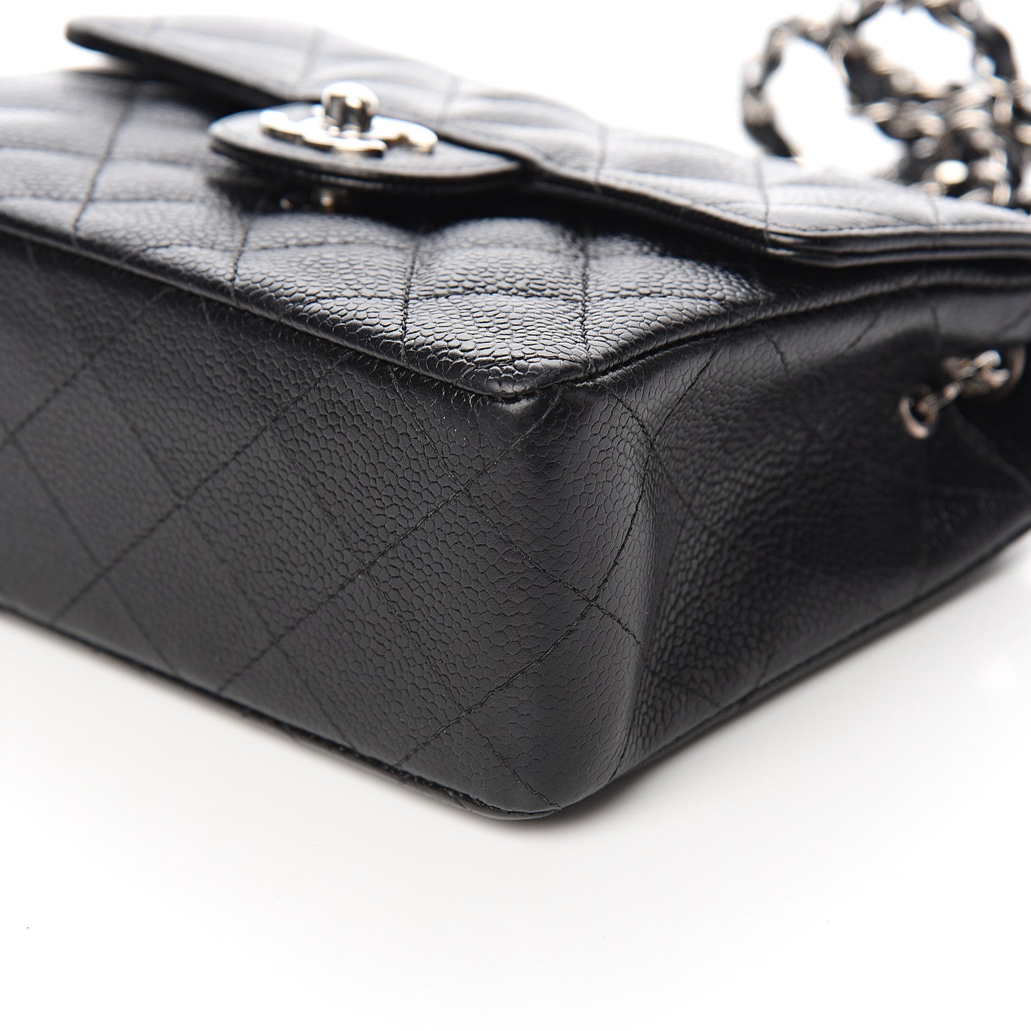Chanel Caviar Quilted Mini Square Flap Black 9 of 12