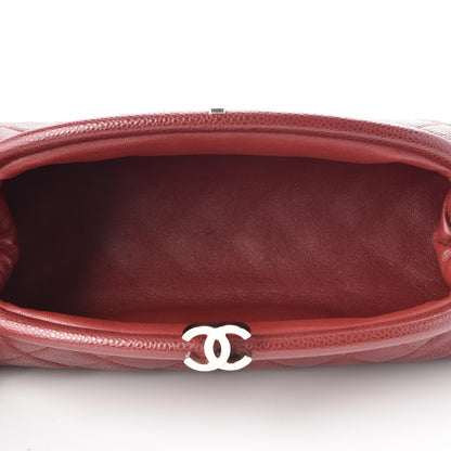 Chanel Caviar Quilted Timeless Clutch Dark Red 5 of 8