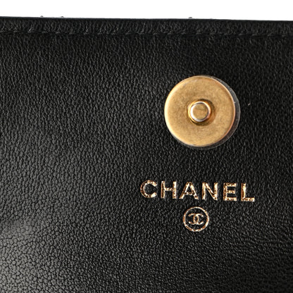 Chanel Lambskin Quilted Mini Chain Belt Bag Black Beige Multicolor 12 of 14