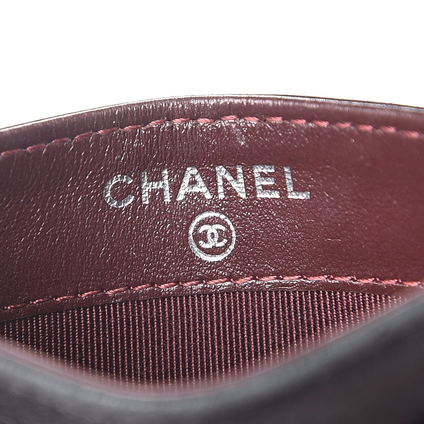 Lambskin Quilted Card Holder Black