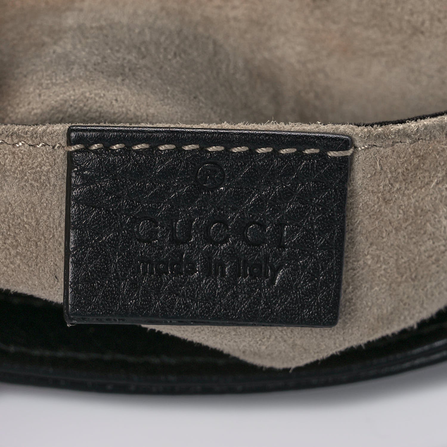 Gucci Pebbled Calfskin Small 1973 Chain Shoulder Bag Black 6 of 11