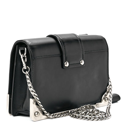 Prada City Calfskin Cahier Chain Wristlet Clutch Black 2 of 10
