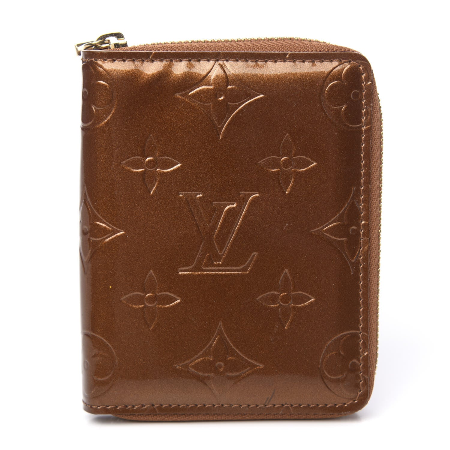 Louis Vuitton Vernis Broome Zip Wallet Bronze 1 of 6
