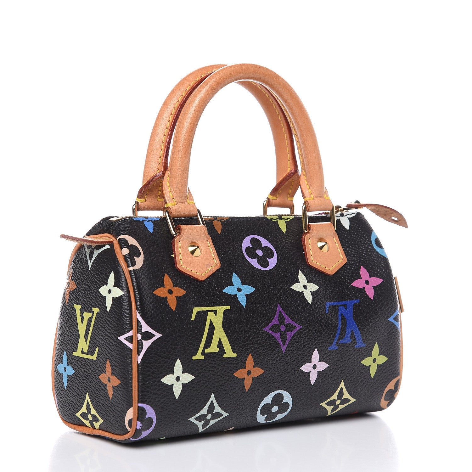 Louis Vuitton Monogram Multicolor Mini Sac HL Speedy Black 3 of 11