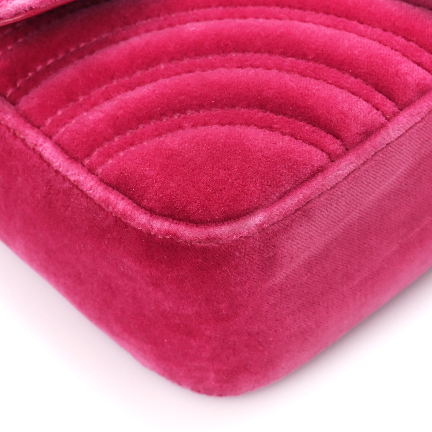 Velvet Matelasse Mini GG Marmont Shoulder Bag Light Raspberry Rose