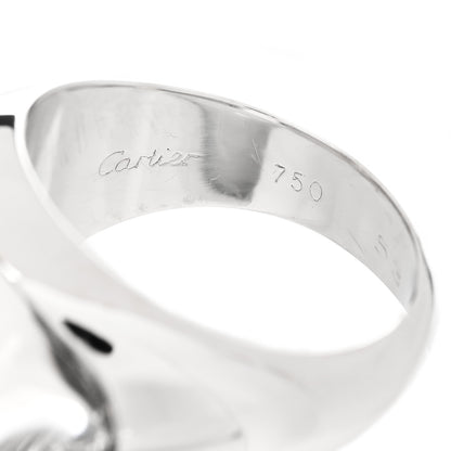 Cartier 18K White Gold Diamond Rock Crystal Myst de Cartier Ring 53 6.5 6 of 6