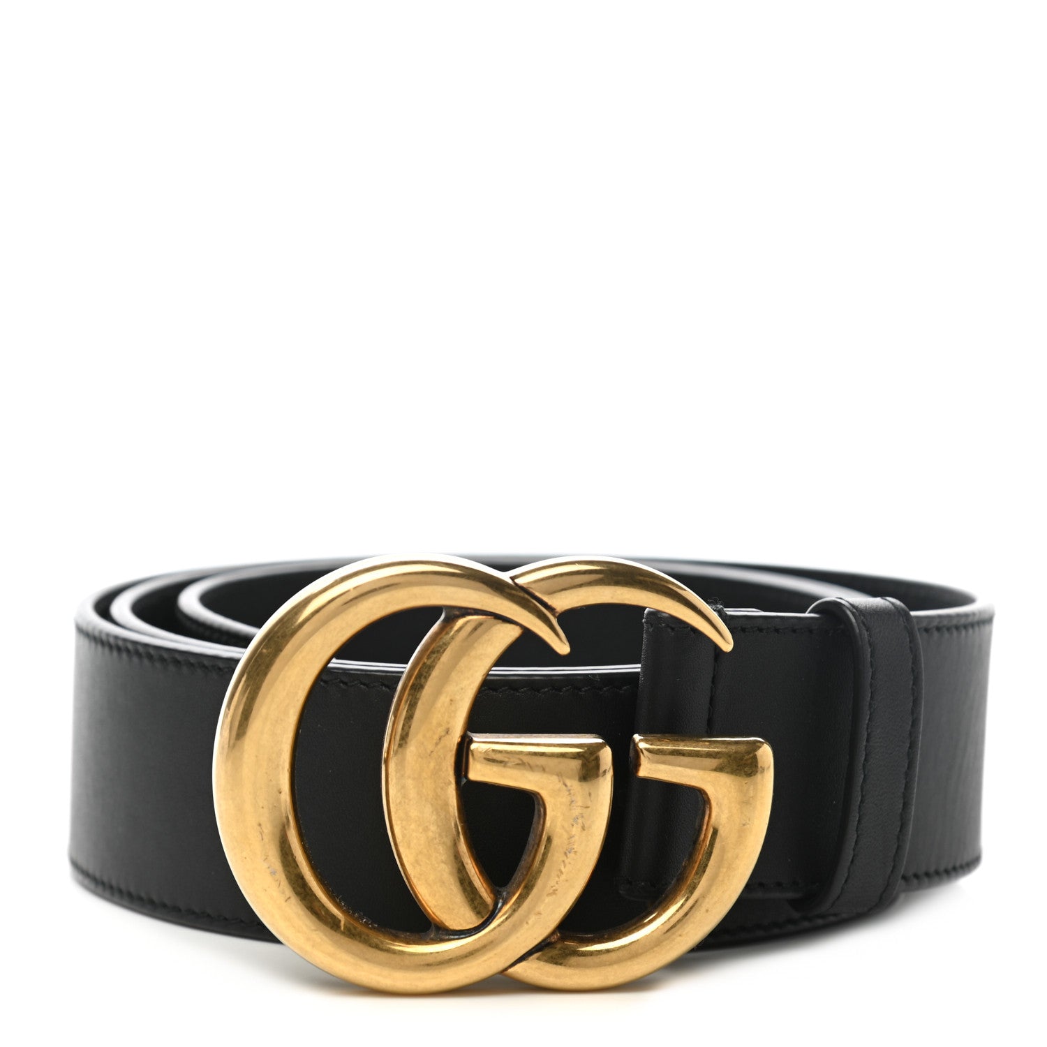 Gucci Calfskin Double G 40mm Belt 95 38 Black 1 of 5