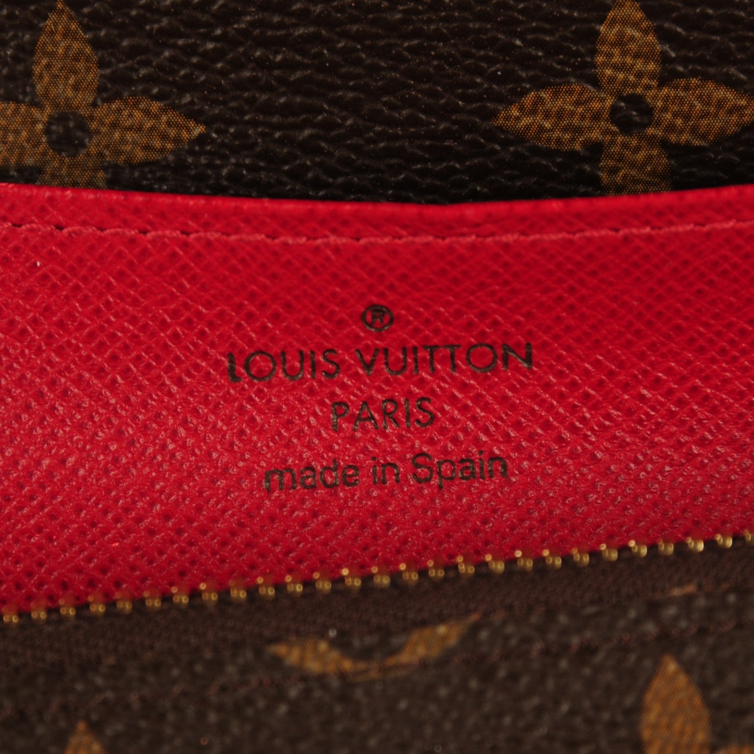 Louis Vuitton Monogram Emilie Wallet Red 5 of 7