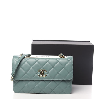 Chanel Lambskin Quilted Medium Trendy CC Flap Turquoise 12 of 12
