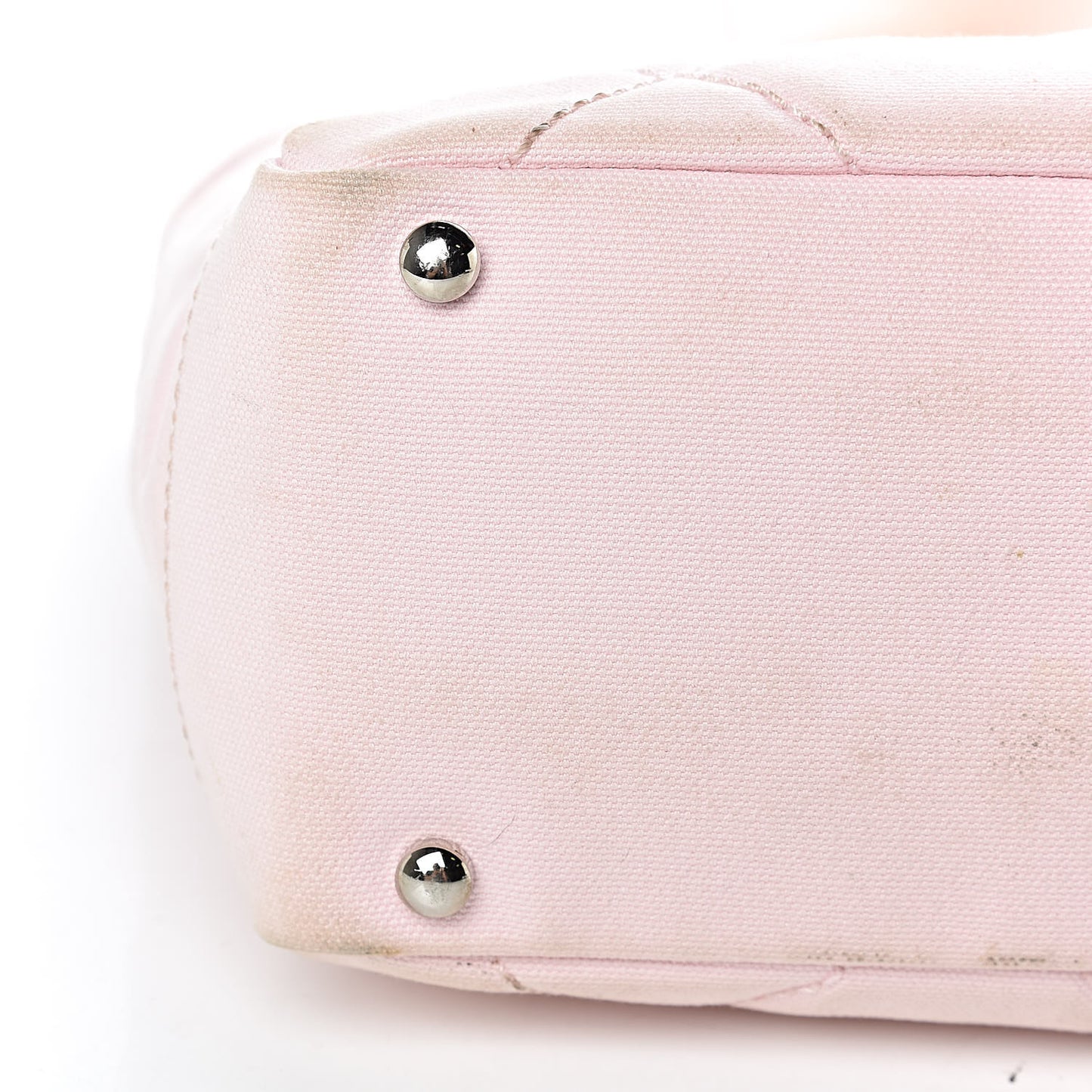 Coated Canvas Quilted Small Paris Biarritz Tote Pink