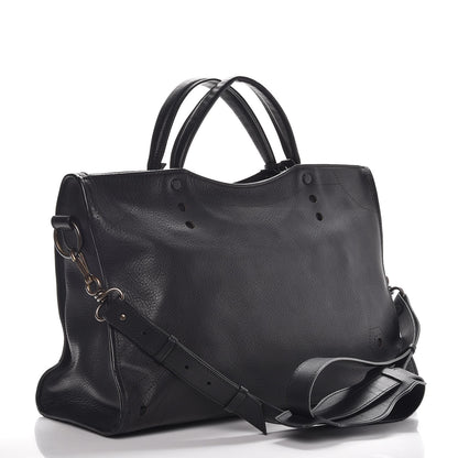 Balenciaga Veau Soyeux Perforated Blackout Hardware City Black 4 of 9