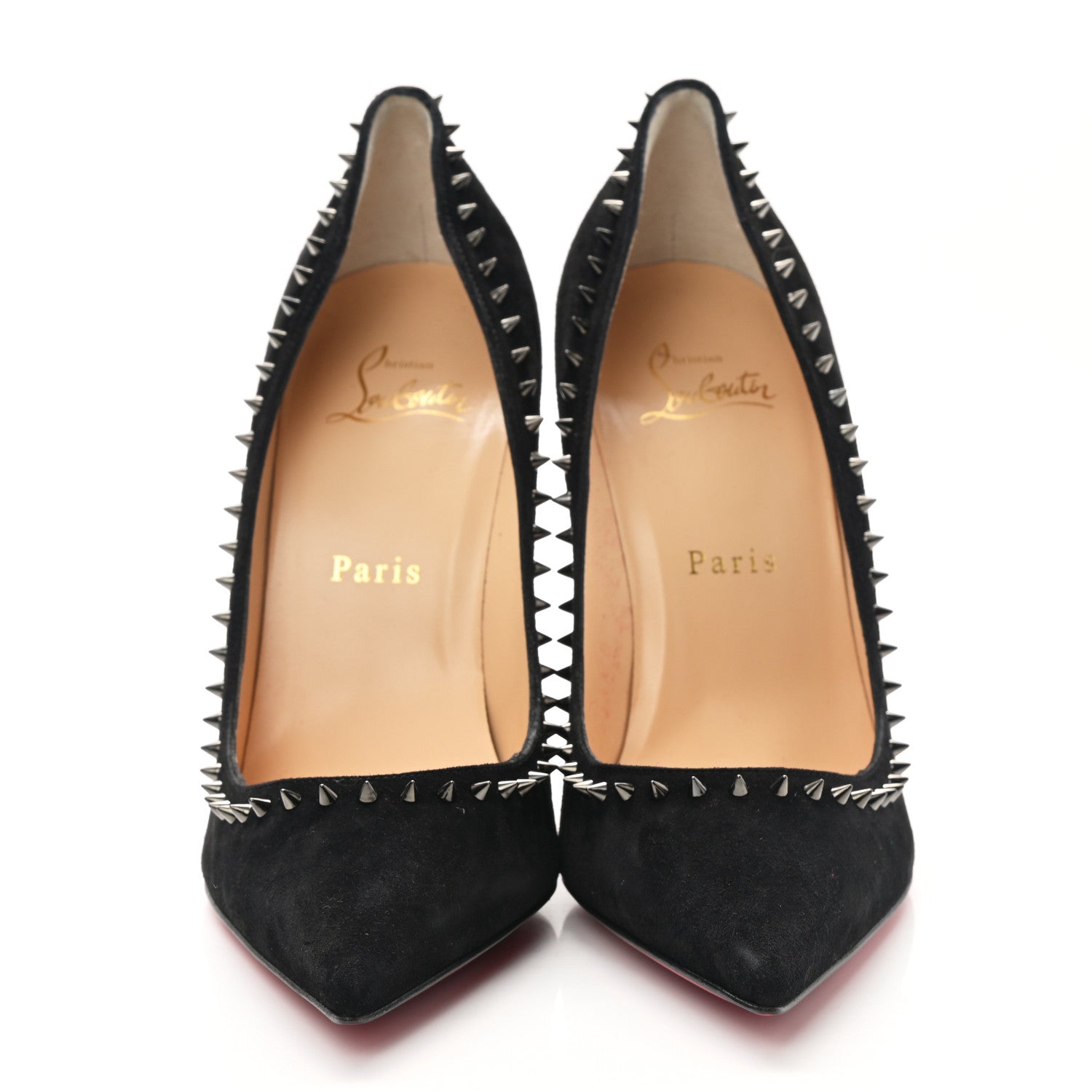 Christian Louboutin Veau Velours Anjalina 100 Pumps 37.5 Black 2 of 8