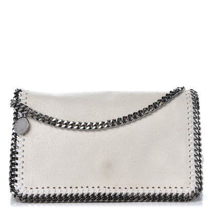 Stella McCartney Shaggy Deer Falabella Fold Over Clutch Chalk 1 of 12