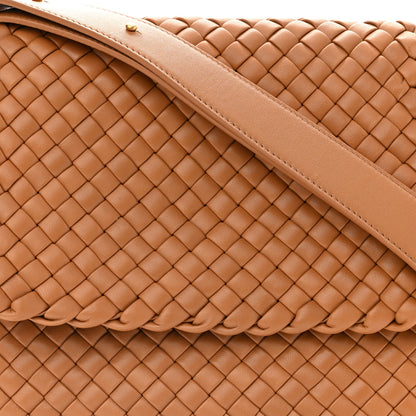 Bottega Veneta Nappa Intrecciato Cobble Shoulder Bag Caramel 7 of 10