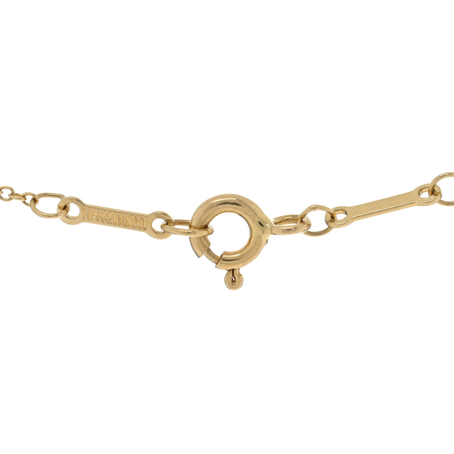 18K Yellow Gold Diamond .14ct Elsa Peretti Diamonds by the Yard Pendant Necklace