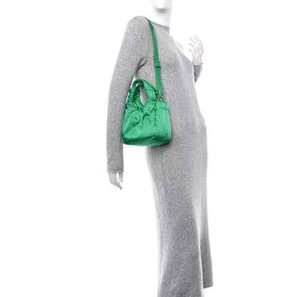Prada Re-Nylon Soft Padded Small Double Handled Shoulder Bag Mango 2 of 9