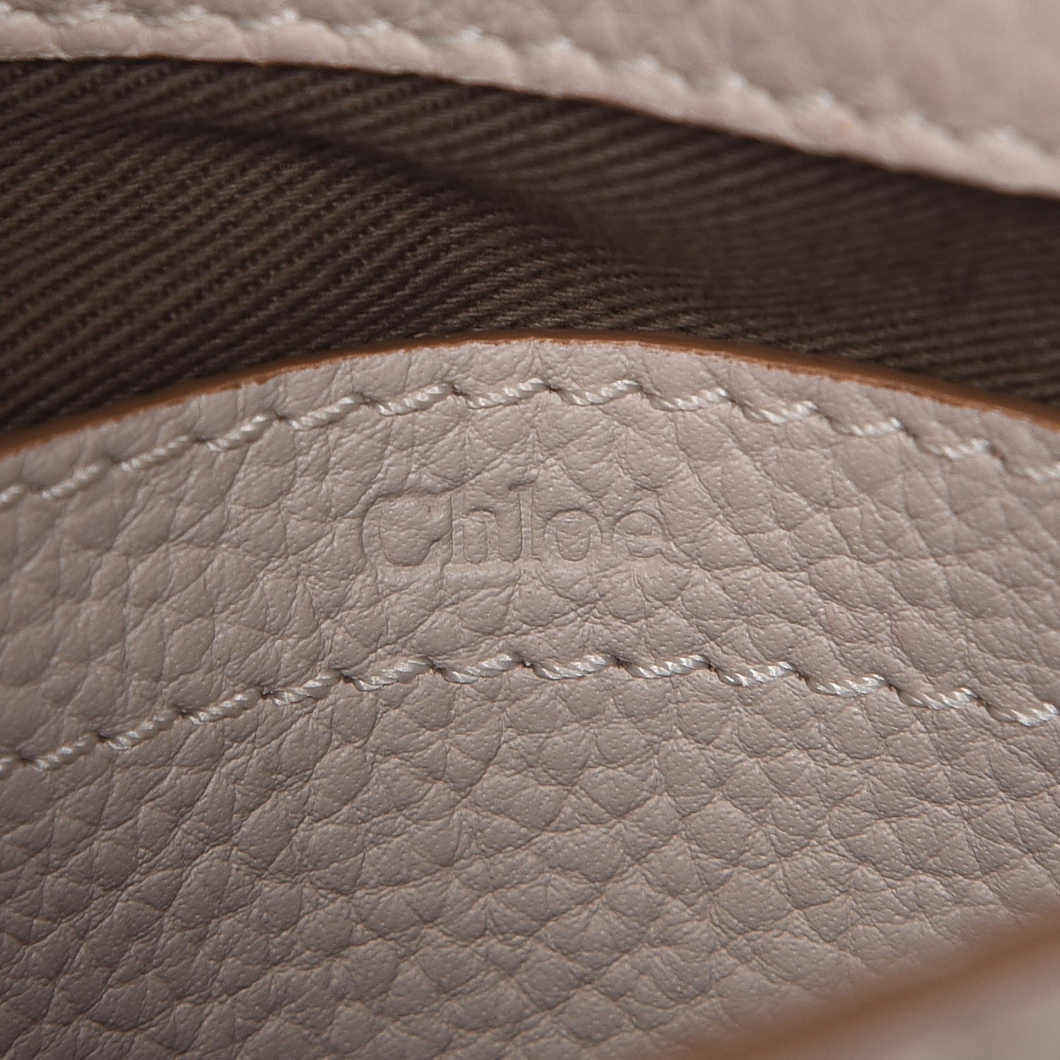 Chloe Calfskin Mini Marcie Round Crossbody Bag Abstract White 6 of 9
