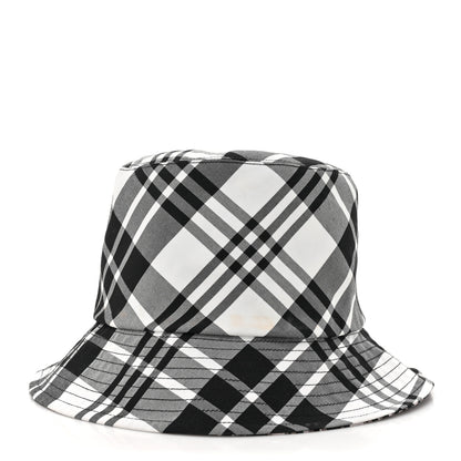 Christian Dior Oblique Plaid Reversible Teddy-D Brim Bucket Hat Black White 12 of 13