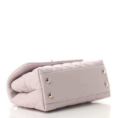 Chanel Caviar Quilted Mini Coco Handle Flap Lilas Lilac 4 of 11