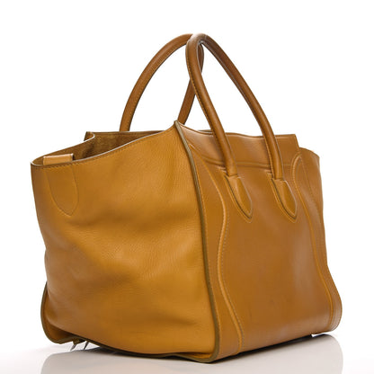Celine Supple Calfskin Medium Phantom Luggage Curry 3 of 14